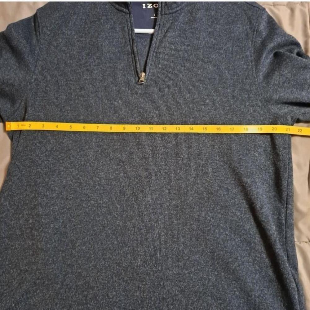 IZOD half zip lightweight sweater LG - Picture 3 of 10